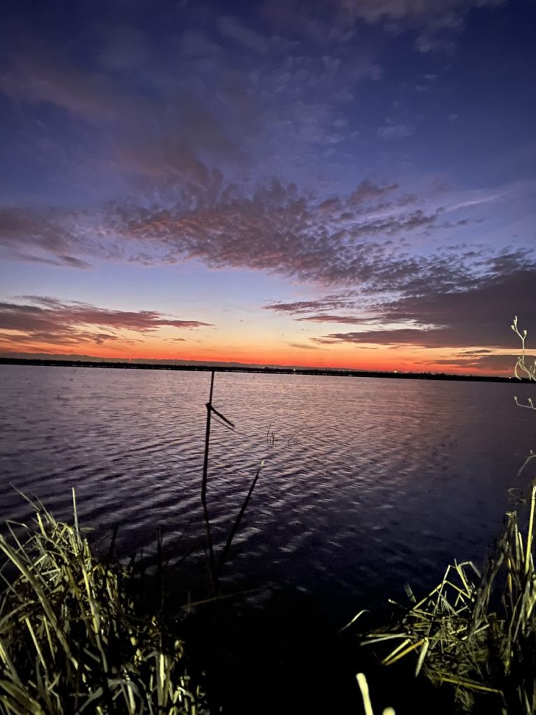 Sunrise during waterfowl